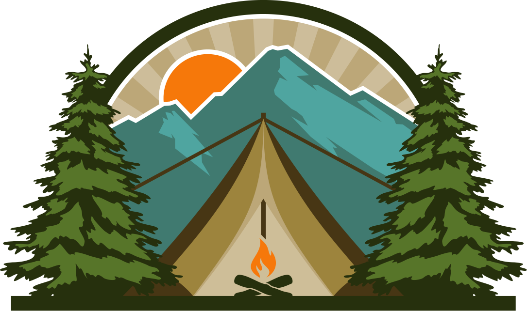 Mountains with a sunset